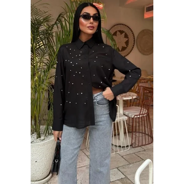 Taş Çakımlı Vual Gömlek 3443