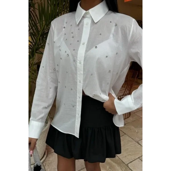 Taş Çakımlı Vual Gömlek 3443