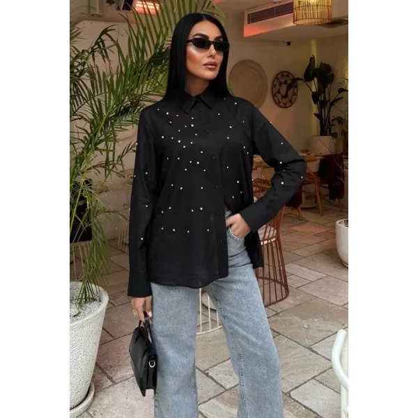 Taş Çakımlı Vual Gömlek 3443