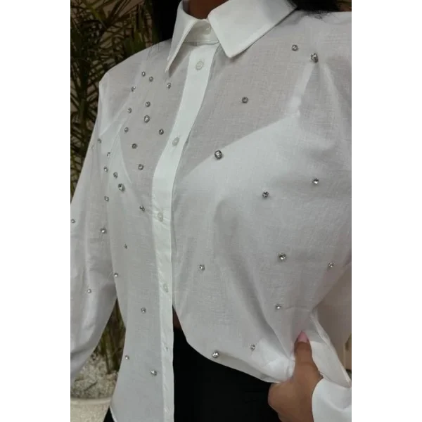 Taş Çakımlı Vual Gömlek 3443