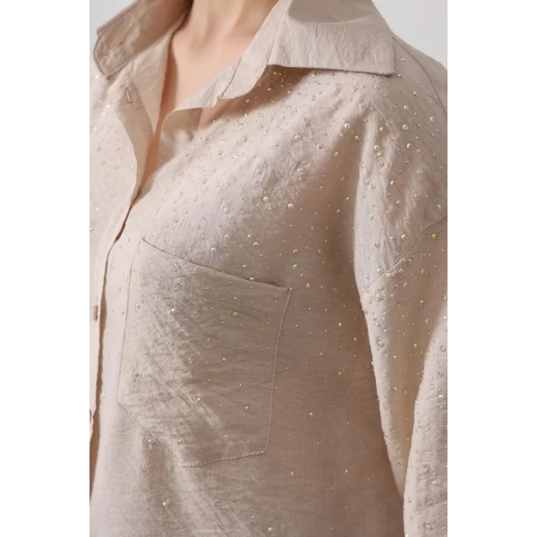 Taş Detaylı Gömlek  Taş