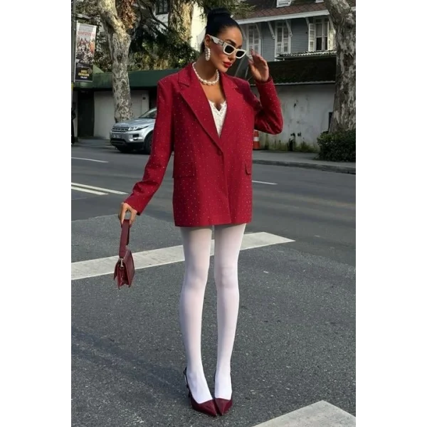 Taş Detaylı Premium Blazer Ceket 6122