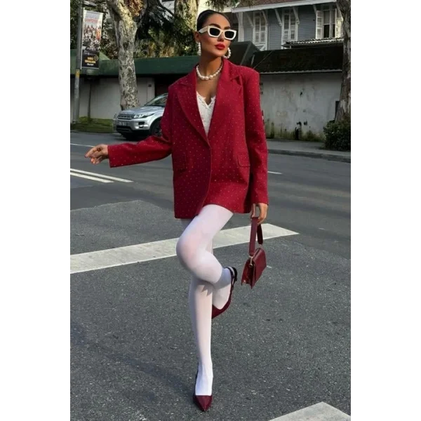 Taş Detaylı Premium Blazer Ceket 6122