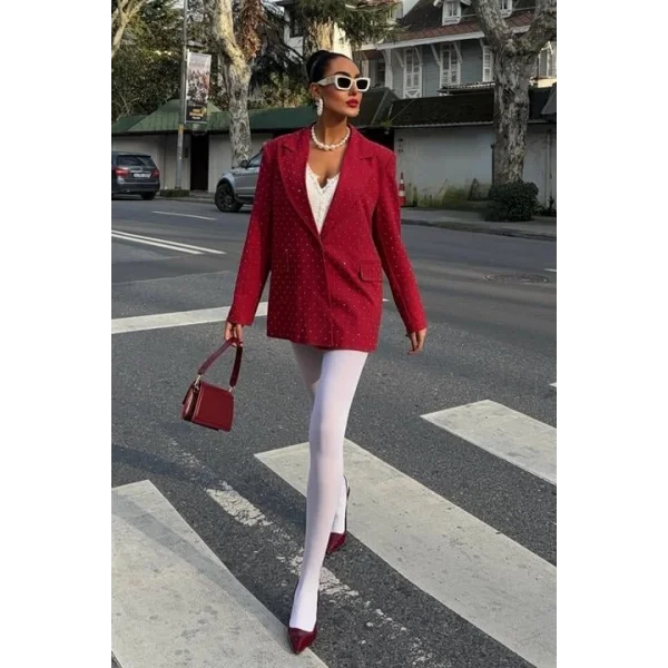 Taş Detaylı Premium Blazer Ceket 6122