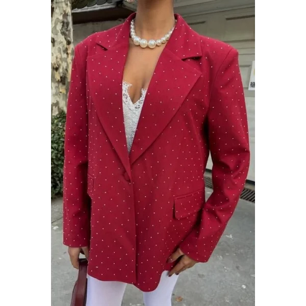 Taş Detaylı Premium Blazer Ceket 6122