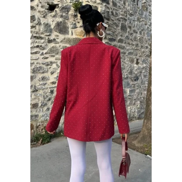 Taş Detaylı Premium Blazer Ceket 6122