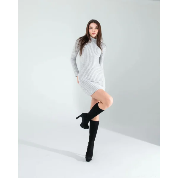 Taş Mini Triko Elbise