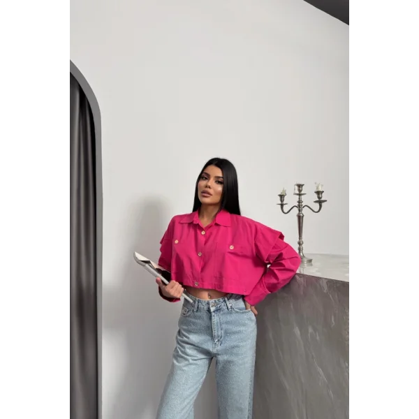 TASARIM GÖMLEK - Fuşya