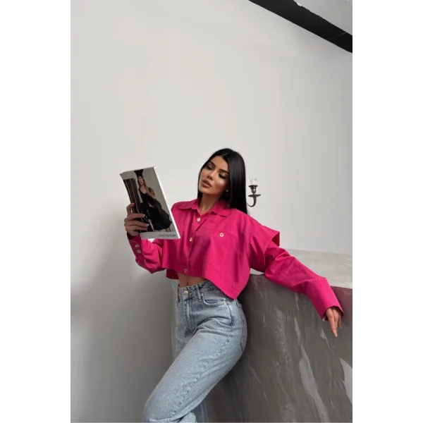 TASARIM GÖMLEK - Fuşya