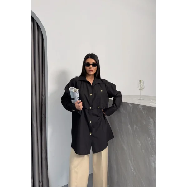 TASARIM GÖMLEK - Siyah