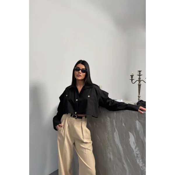 TASARIM GÖMLEK - Siyah