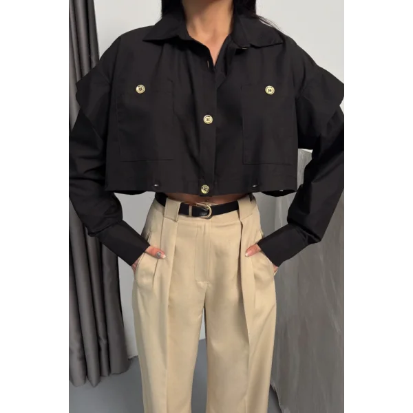 TASARIM GÖMLEK - Siyah