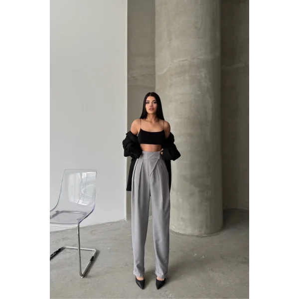 TASARIM PANTOLON - Gri