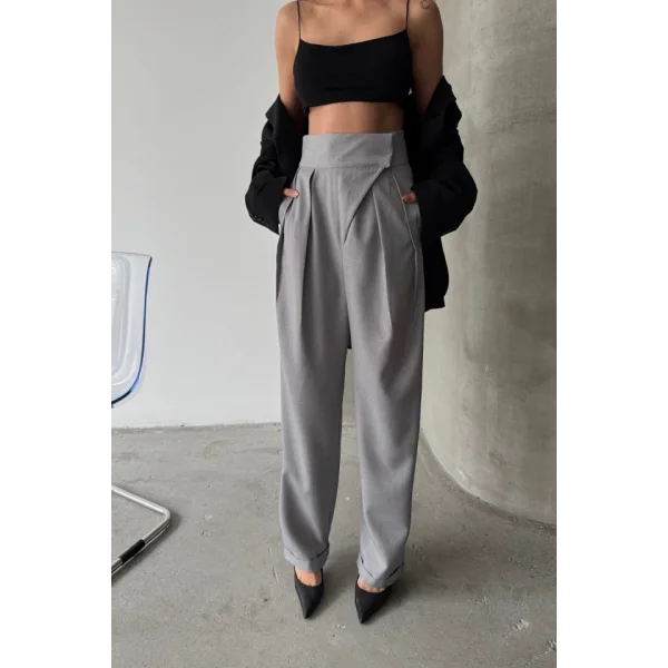 TASARIM PANTOLON - Gri