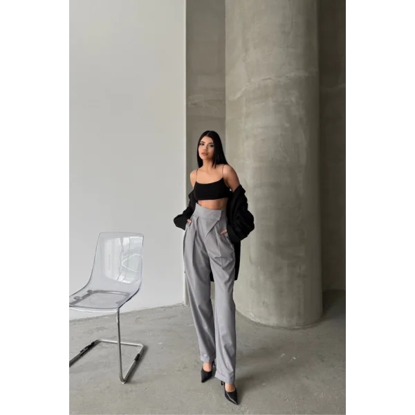 TASARIM PANTOLON - Gri