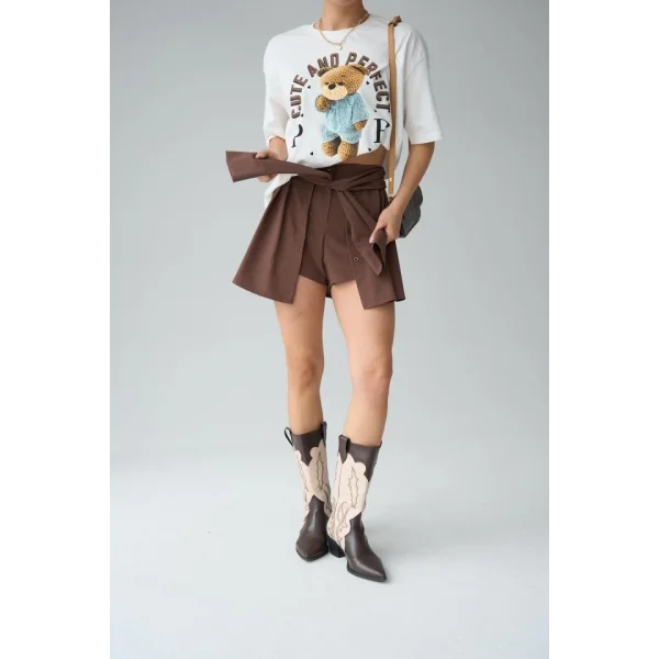 Teddy Bear T-Shirt - Krem