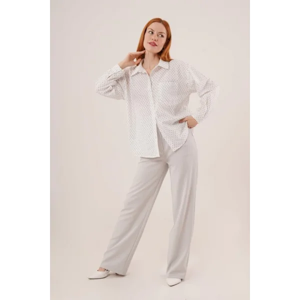 Tek Cepli avi Desenli Gömlek