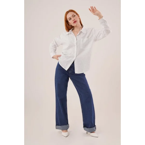 Tek Cepli avi Desenli Gömlek