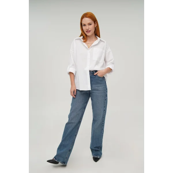 Tek Cepli Ekru Gömlek