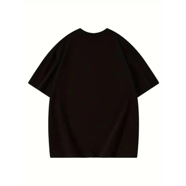 Thousand Baskılı Oversize Bisiklet Yaka T-shirt - Siyah