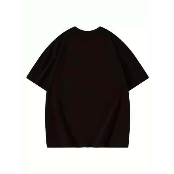 Thousand Ön Arka Baskılı Oversize Bisiklet Yaka T-shirt - Siyah