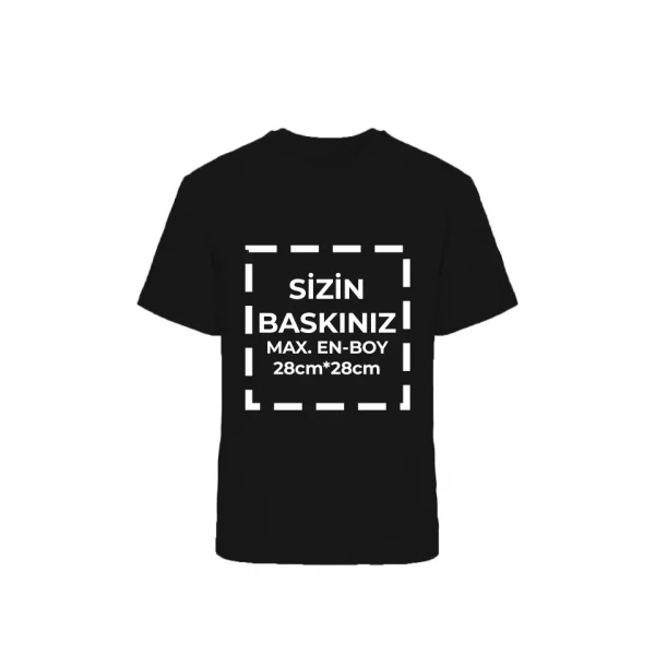 Tişört Tasarla 20/1 Kumaş - Siyah