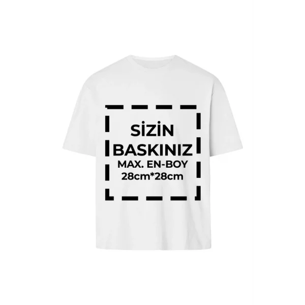 Tişört Tasarla 24/1 Kumaş - Beyaz