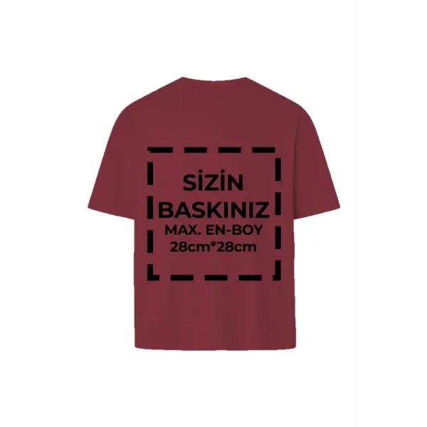 Tişört Tasarla 24/1 Kumaş - Bordo