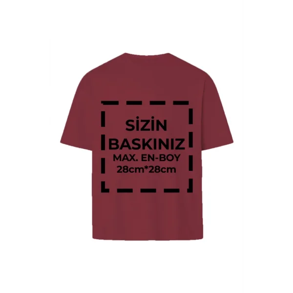 Tişört Tasarla 24/1 Kumaş - Bordo