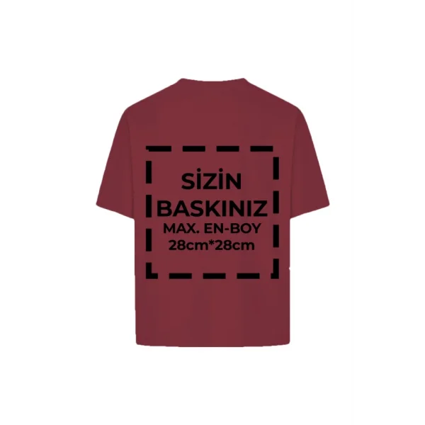 Tişört Tasarla 24/1 Kumaş - Bordo