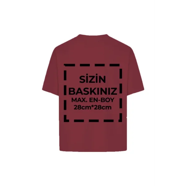 Tişört Tasarla 24/1 Kumaş - Bordo