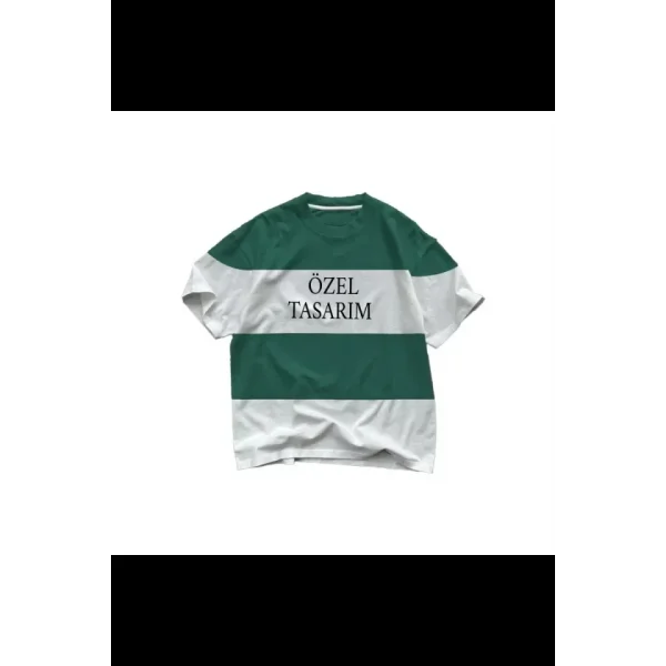 Tişört Tasarla Parçali İki İplik Oversize