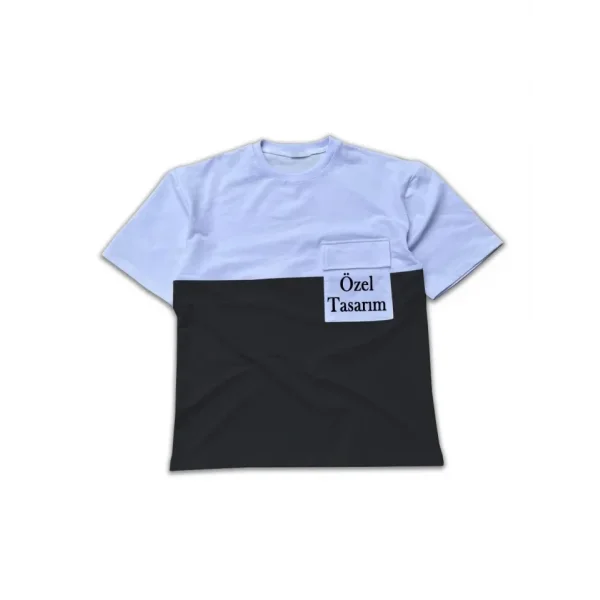 Tişört Tasarla Torba Cep Detaylı Parçalı