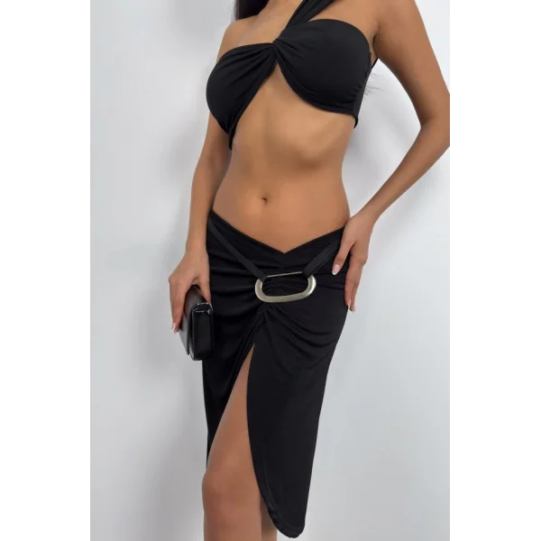 Toka Detay Asimetrik Etek