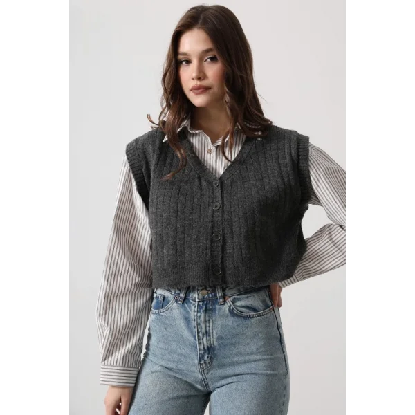 Trikolu Çizgili Gömlek  Pembe