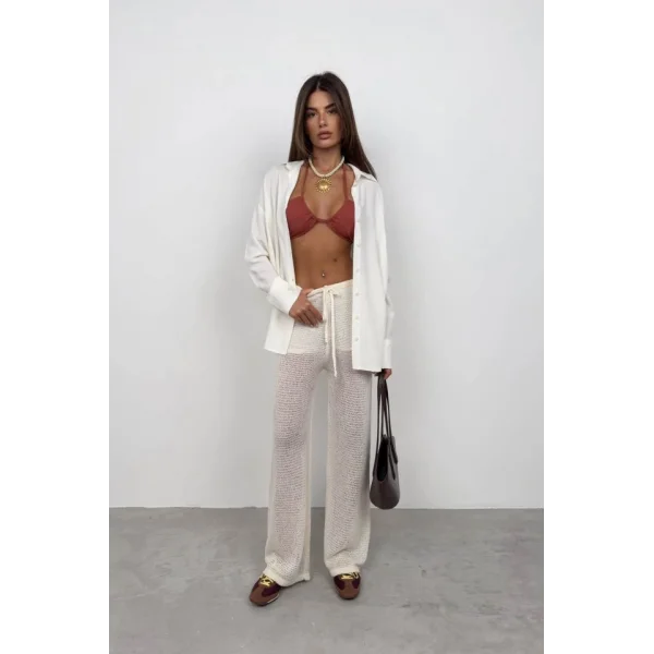 Tünel Detay Örgü Pantolon