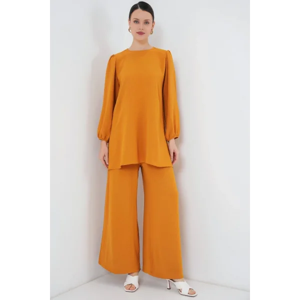Tunik Pantolon Alt Üst Takım 6712 - Hardal