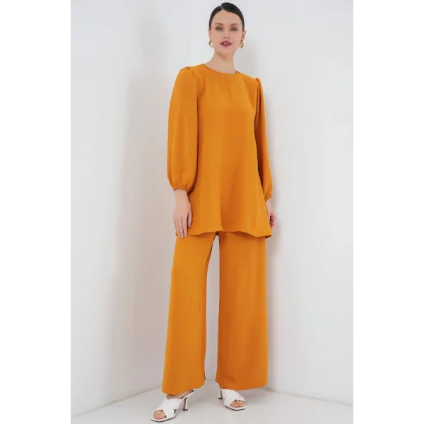 Tunik Pantolon Alt Üst Takım 6712 - Hardal