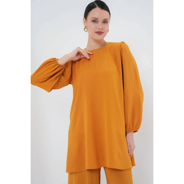 Tunik Pantolon Alt Üst Takım 6712 - Hardal