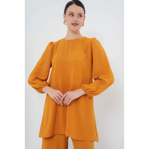 Tunik Pantolon Alt Üst Takım 6712 - Hardal