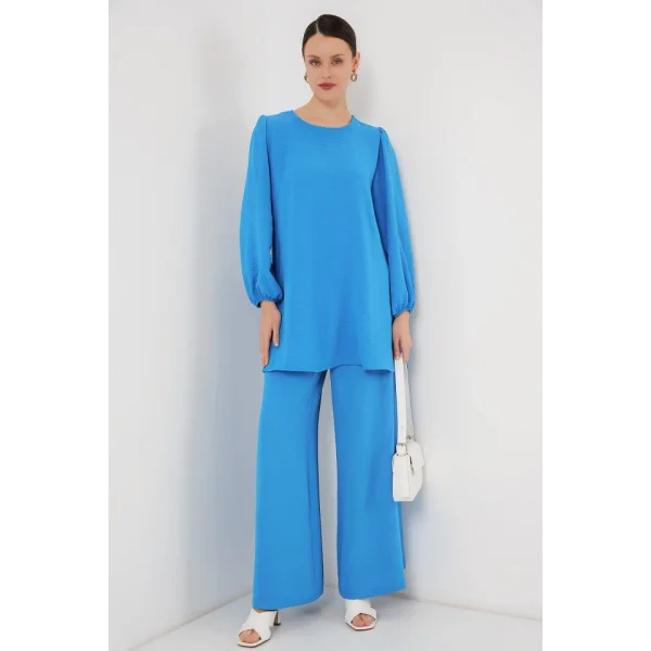 Tunik Pantolon Alt Üst Takım 6712 - Mavi