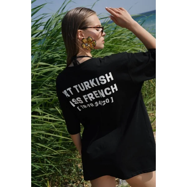 Turkish Sırt Baskılı Oversize T-Shirt