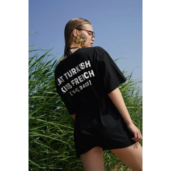 Turkish Sırt Baskılı Oversize T-Shirt