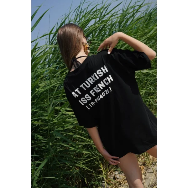 Turkish Sırt Baskılı Oversize T-Shirt