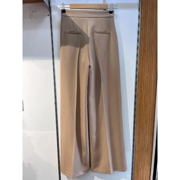 Üç Düğme Detayli Palazzo Pantolon