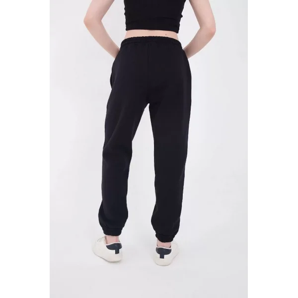 Üç İplik Basic Lastikli Eşofman Pantolon - Lacivert