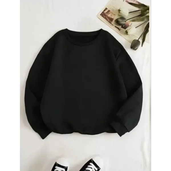 Üç İplik Biskilet Yaka Basic weathirt  iyah