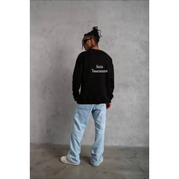 Üç İplik Biskilet Yaka Sweatshirt