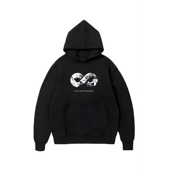 Üç İplik Kapşonlu 10 Kasıma Özel weathirt  iyah