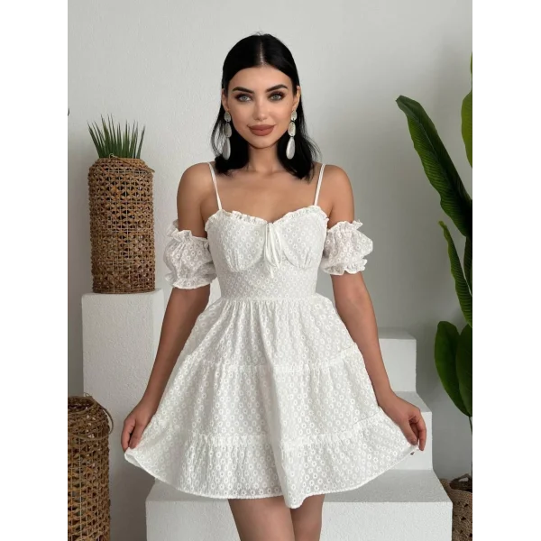 ucca Kolu astikli ini Elbise